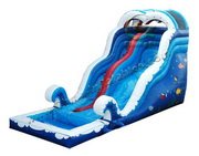 water pool inflatable jungle water slide